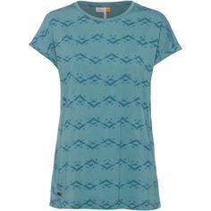 Ragwear Diona Print T-Shirt Damen ocean green