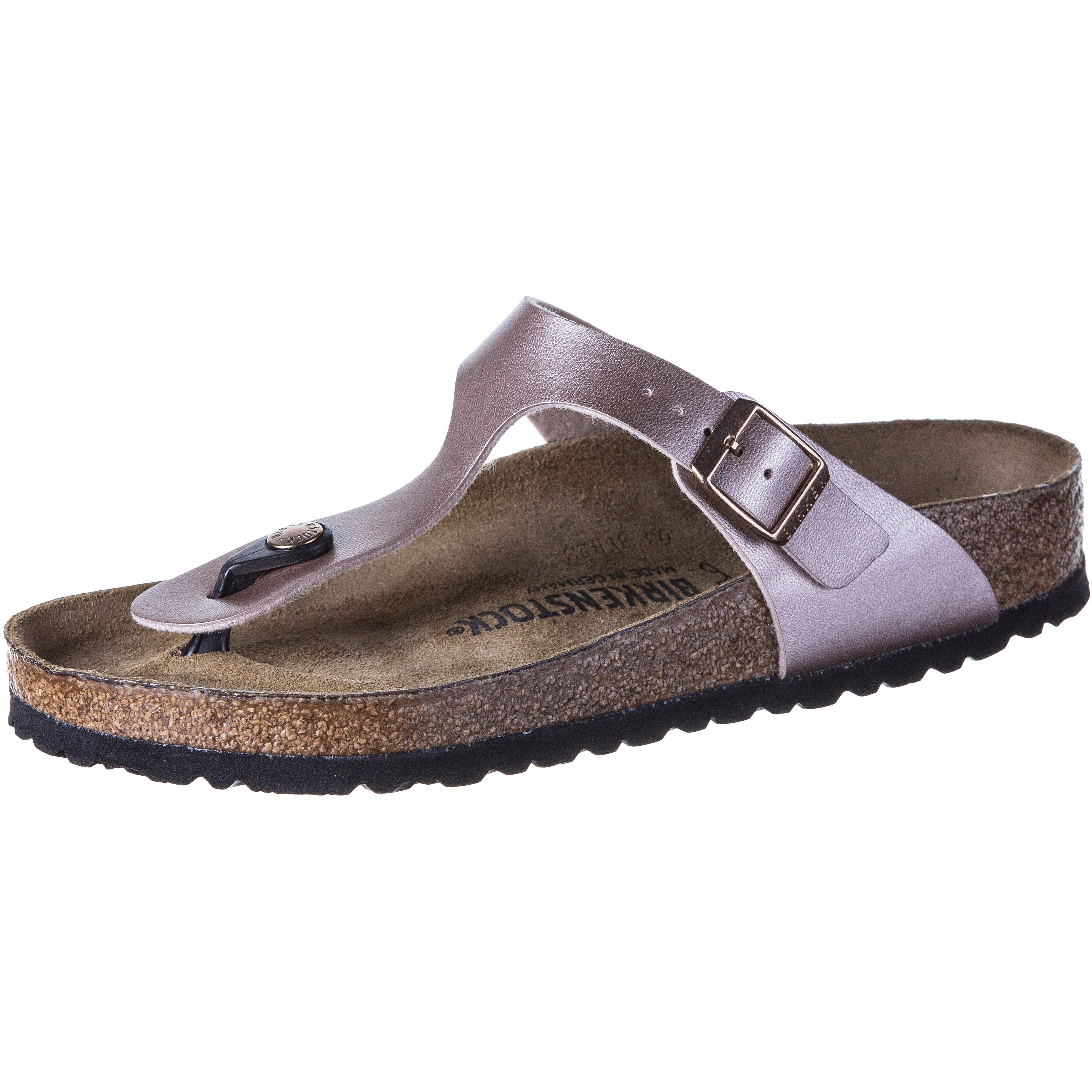 Birkenstock Gizeh BF Zehentrenner Damen metallic copper im Online Shop von SportScheck kaufen