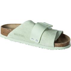 Rückansicht von Birkenstock Kyoto VL NU Sandalen Damen faded lime