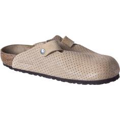 Rückansicht von Birkenstock Boston VL Dotted Sandalen Herren new beige