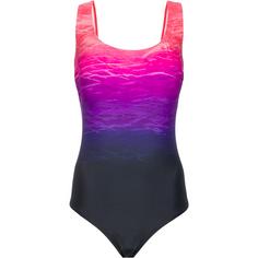 Lascana Batik Badeanzug Damen pink print
