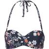 sunseeker Bikini Oberteil Damen - blumendruck schwarz