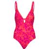 VENICE BEACH Badeanzug Damen - blumendruck pink-orange
