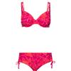 VENICE BEACH Bikini Set Damen - blumendruck pink-orange