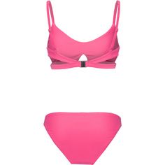 Rückansicht von Maui Wowie Bikini Set Damen hot pink