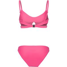 Rückansicht von Maui Wowie Bikini Set Damen hot pink