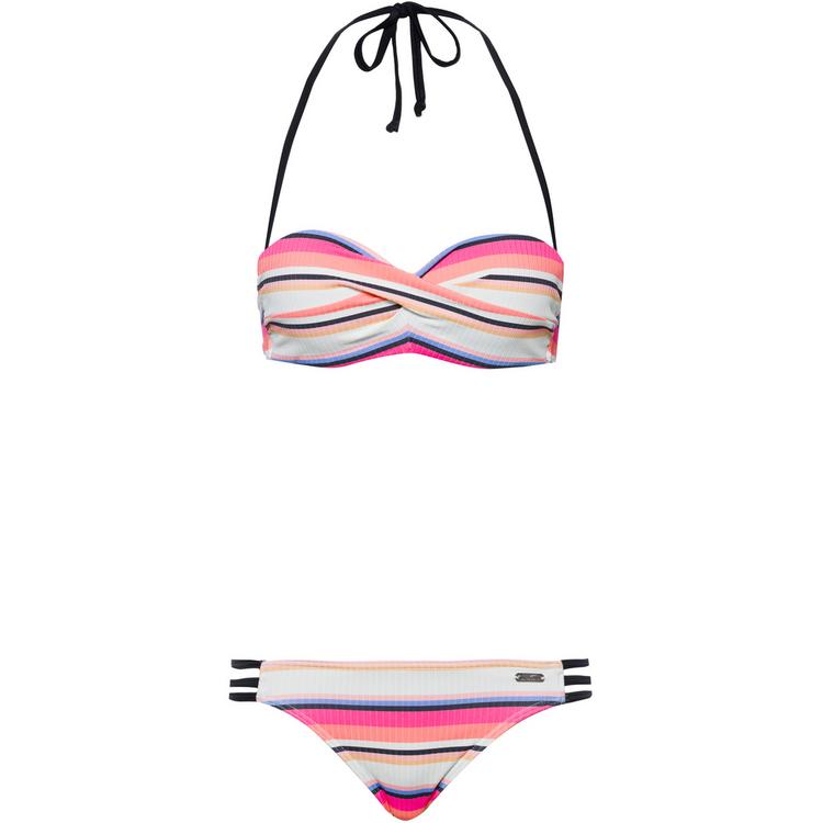 VENICE BEACH VENICE BEACH Bikini Set Damen - creme-rosa gestreift - 0 | SportScheck
