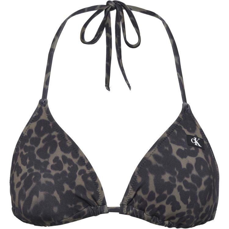 Calvin Klein Calvin Klein Bikini Oberteil Damen - leopard olive aop - 0 | SportScheck