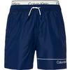 Calvin Klein Medium Double Badehose Herren - signature navy