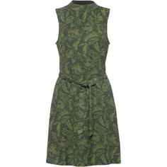 Ragwear Angyc Print Kurzarmkleid Damen dark olive