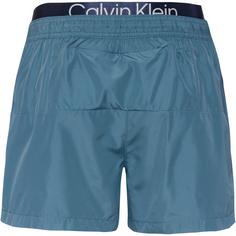 Rückansicht von Calvin Klein Double Badeshorts Herren muted cerulean