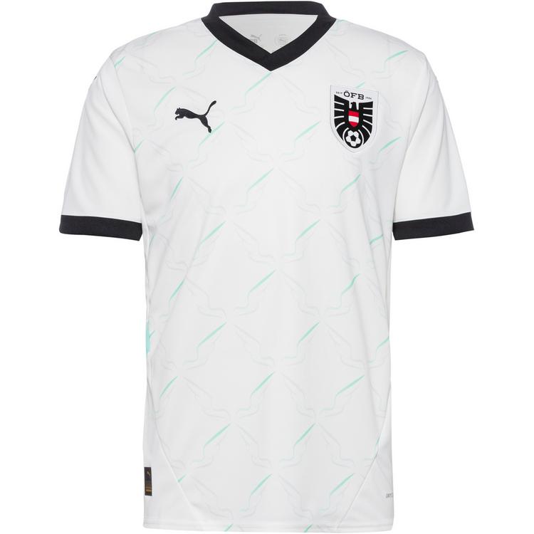PUMA PUMA &Ouml;sterreich 2024 Ausw&auml;rts Teamtrikot Herren - puma white-electric peppermint - 0 | SportScheck