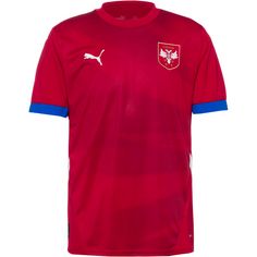PUMA Serbien 2024 Heim Fußballtrikot Herren dark cherry-puma team royal