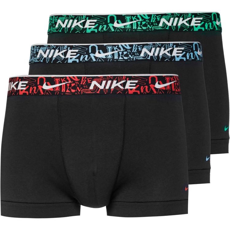 Nike Nike EVERYDAY COTTON STRETCH Unterhose Herren - blk-pcnt rd-aqs blue-stdm grn-lg wb - 0 | SportScheck