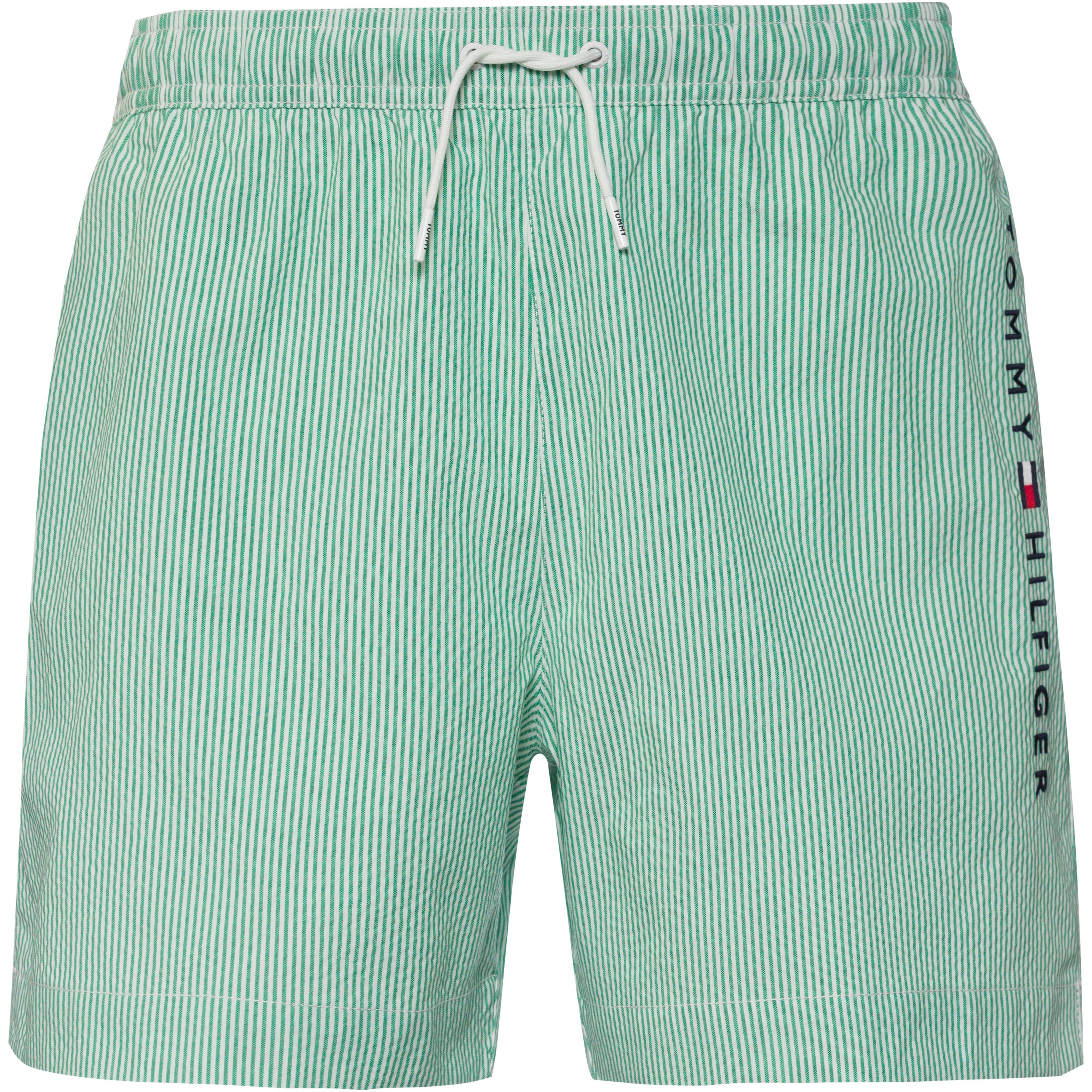 Tommy Hilfiger MEDIUM DRAWSTRING STRIPE Badehose Herren ithaca white olympic green im Online Shop von SportScheck kaufen