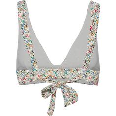 Rückansicht von Tommy Hilfiger Bikini Oberteil Damen multi monogram calico