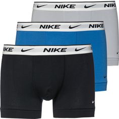 Nike EVERYDAY COTTON STRETCH Boxershorts Herren star blue-wlf grey-blk- whte wb