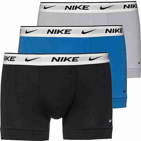 Nike EVERYDAY COTTON STRETCH Boxershorts Herren star blue-wlf grey-blk- whte wb