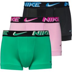 Nike DRI-FIT ESSENTIAL MICRO Boxershorts Herren stadium green- pink rise-blk-3d wb