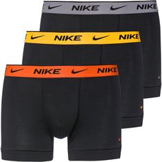 Nike EVERYDAY COTTON STRETCH Boxershorts Herren blk-lsr orng-sfty orng-cl gry wb