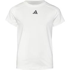 Rückansicht von adidas TRAIN ESSENTIALS 3 STRIPES Trainingsanzug Kinder white-carbon