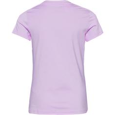 Rückansicht von adidas TRAIN ESSENTIALS 3 STRIPES Funktionsshirt Kinder bliss lilac-white