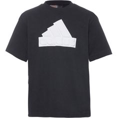 adidas LOGO T-Shirt Kinder black-white
