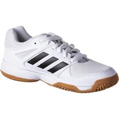 Rückansicht von adidas Speedcourt Hallenschuhe Kinder ftwr white-core black-gum