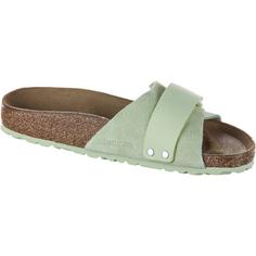 Rückansicht von Birkenstock Oita Sandalen Damen faded lime