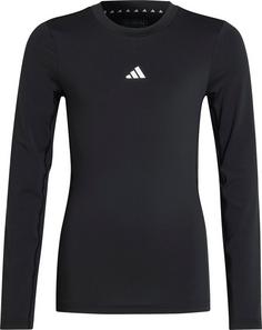 adidas TECHFIT Funktionsshirt Kinder black-white