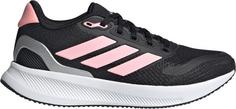 adidas RUNFALCON 5 Laufschuhe Kinder core black-pink spark-silver met