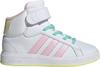 adidas GRAND COURT MID Sneaker Kinder - ftwr white-clear pink-ice yellow
