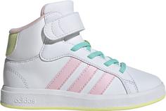 adidas GRAND COURT MID Sneaker Kinder ftwr white-clear pink-ice yellow