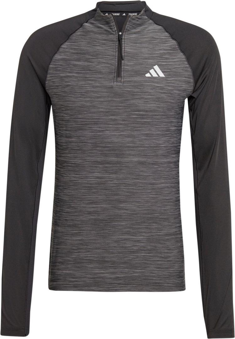 adidas adidas GYM+ 3Streifen Funktionsshirt Herren - black melange - 0 | SportScheck