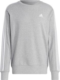 adidas 3Streifen Sweatshirt Herren medium grey heather