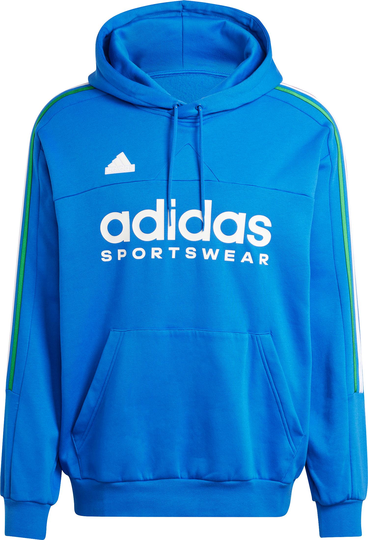 Blue and white adidas hoodie on sale