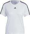 adidas Training-Essentials 3Streifen Funktionsshirt Damen - white-black