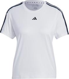 adidas Training-Essentials 3Streifen Funktionsshirt Damen white-black