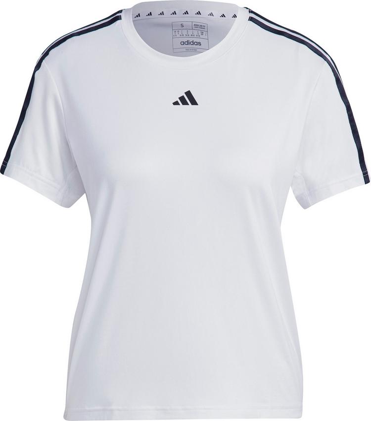 adidas adidas Training-Essentials 3Streifen Funktionsshirt Damen - white-black - 0 | SportScheck