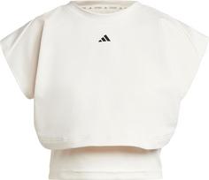 adidas POWER BOXY Funktionstank Damen chalk white