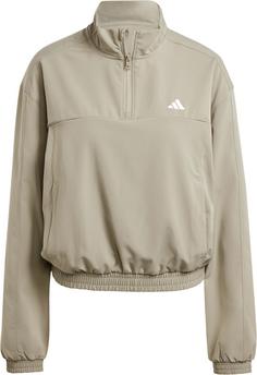 adidas Training-Essentials Funktionssweatshirt Damen silver pebble