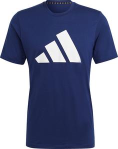 adidas Training Essentials Logo Funktionsshirt Herren dark blue