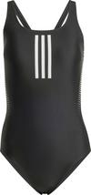 adidas 3 STRIPES Schwimmanzug Damen - black
