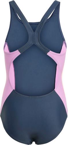 Rückansicht von adidas Badeanzug Kinder aurora ink-preloved purple-pink spark