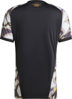 Rückansicht von adidas Pride Funktionsshirt Herren black-solar slime-bronze strata