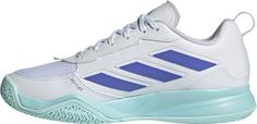 Rückansicht von adidas AvaFlash Tennisschuhe Damen ftwr white-cobalt blue-semi flash aqua