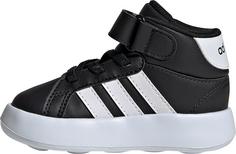 Rückansicht von adidas GRAND COURT MID Sneaker Kinder core black-ftwr white-core black