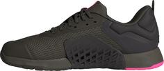 Rückansicht von adidas DROPSET 3 TRAINER Fitnessschuhe Herren shadow olive-core black-lucid pink