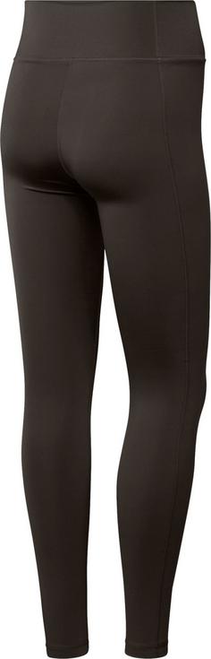 Rückansicht von adidas Training-Essentials Tights Damen shadow olive