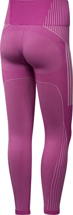 Rückansicht von adidas Seamless 7/8-Tights Damen purple burst